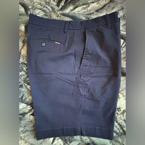 Chaps Navy Flat Front Shorts